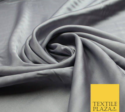 Light Mauve Grey Fine Silky Smooth Liquid Sateen Satin Dress Fabric Drape Lining Material 7811
