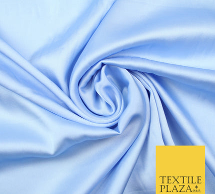 Lilac Blue Fine Silky Smooth Liquid Sateen Satin Dress Fabric Drape Lining Material 7881