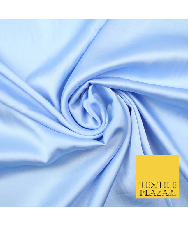 Lilac Blue Fine Silky Smooth Liquid Sateen Satin Dress Fabric Drape Lining Material 7881