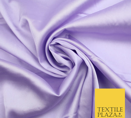 Lilac Fine Silky Smooth Liquid Sateen Satin Dress Fabric Drape Lining Material 7856