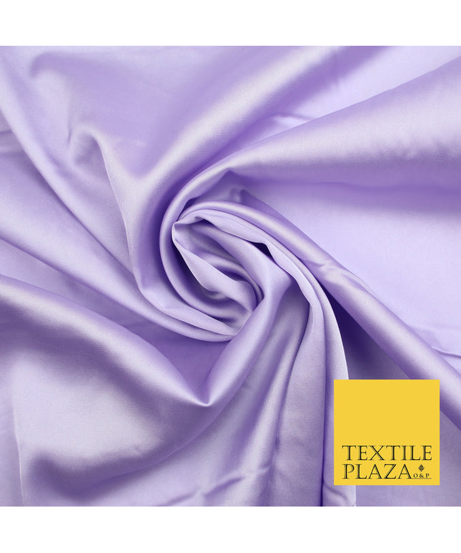 Lilac Fine Silky Smooth Liquid Sateen Satin Dress Fabric Drape Lining Material 7856