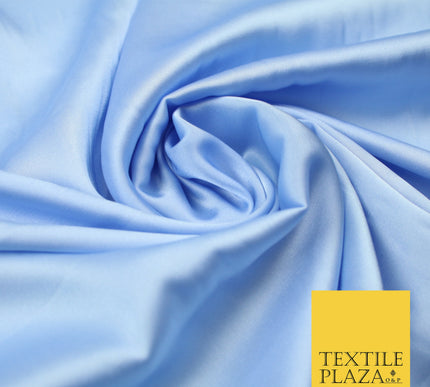 Lilac Blue Fine Silky Smooth Liquid Sateen Satin Dress Fabric Drape Lining Material 7881