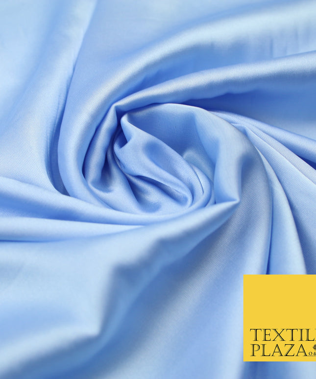 Lilac Blue Fine Silky Smooth Liquid Sateen Satin Dress Fabric Drape Lining Material 7881