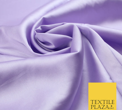 Lilac Fine Silky Smooth Liquid Sateen Satin Dress Fabric Drape Lining Material 7856