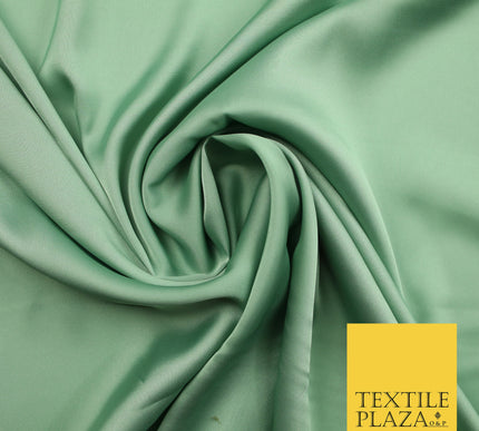 Mint Green Fine Silky Smooth Liquid Sateen Satin Dress Fabric Drape Lining Material 7901