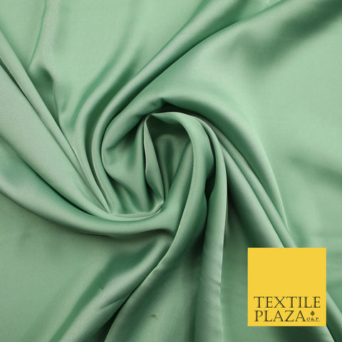 Mint Green Fine Silky Smooth Liquid Sateen Satin Dress Fabric Drape Lining Material 7901