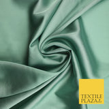 Mint Green Duck Egg Fine Silky Smooth Liquid Sateen Satin Dress Fabric Drape Lining Material 7902