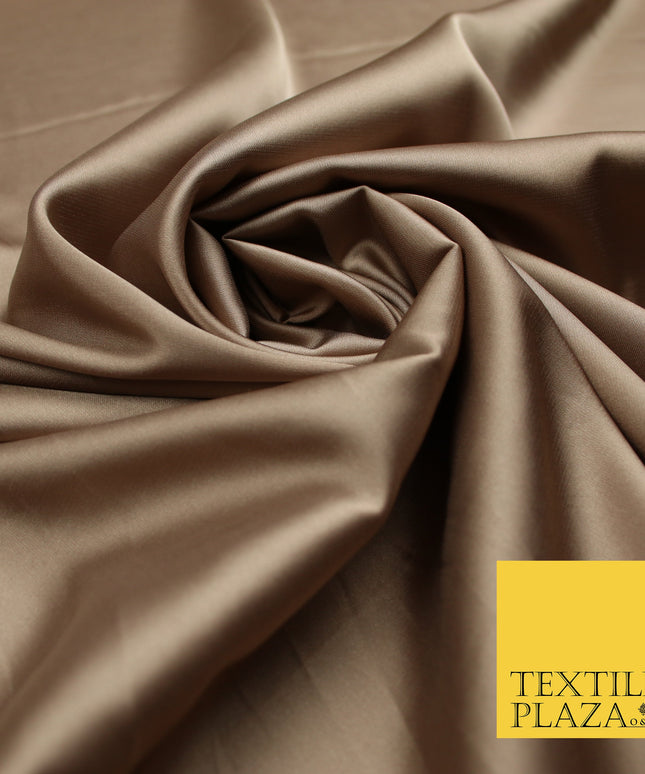 Mink Fine Silky Smooth Liquid Sateen Satin Dress Fabric Drape Lining Material 7830