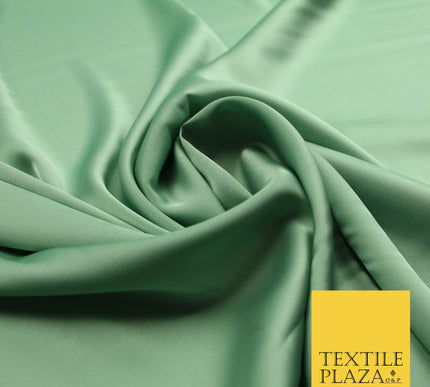 Mint Green Fine Silky Smooth Liquid Sateen Satin Dress Fabric Drape Lining Material 7901