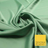 Mint Green Fine Silky Smooth Liquid Sateen Satin Dress Fabric Drape Lining Material 7901
