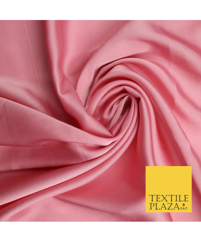 Pink Fine Silky Smooth Liquid Sateen Satin Dress Fabric Drape Lining Material 7846