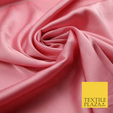 Pink Fine Silky Smooth Liquid Sateen Satin Dress Fabric Drape Lining Material 7846