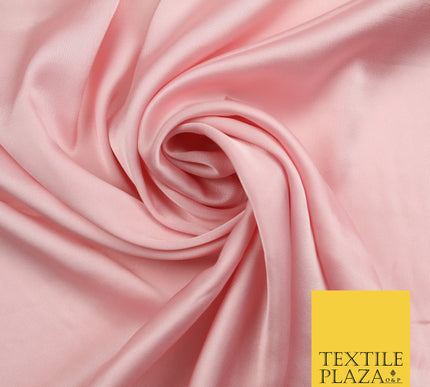 Powder Pink Fine Silky Smooth Liquid Sateen Satin Dress Fabric Drape Lining Material 7845