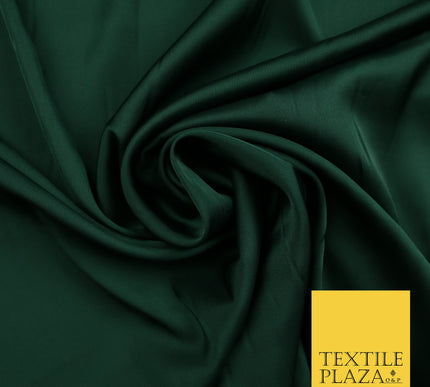 Racing Green Fine Silky Smooth Liquid Sateen Satin Dress Fabric Drape Lining Material 7894