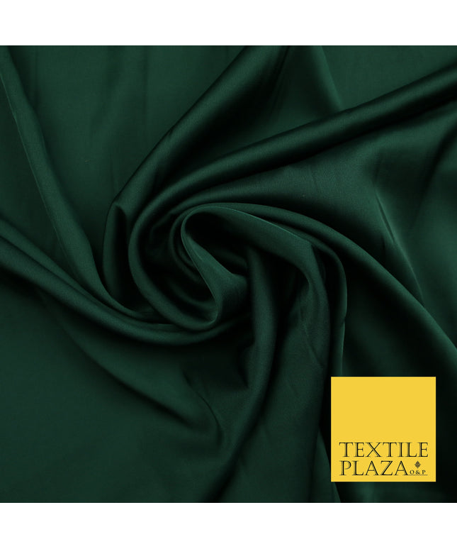 Racing Green Fine Silky Smooth Liquid Sateen Satin Dress Fabric Drape Lining Material 7894