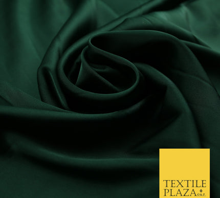 Racing Green Fine Silky Smooth Liquid Sateen Satin Dress Fabric Drape Lining Material 7894