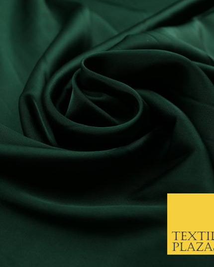 Racing Green Fine Silky Smooth Liquid Sateen Satin Dress Fabric Drape Lining Material 7894