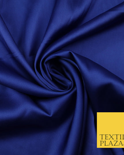 Royal Blue Fine Silky Smooth Liquid Sateen Satin Dress Fabric Drape Lining Material 7877