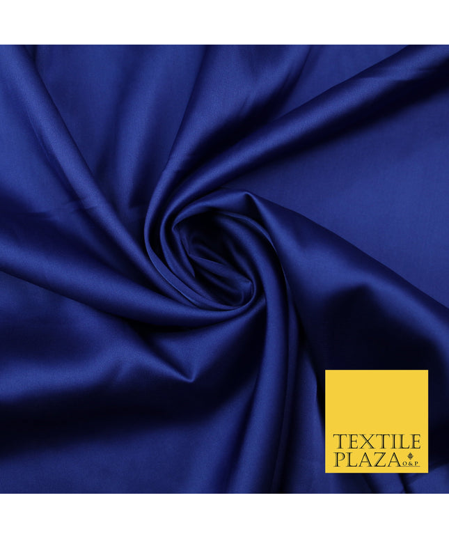 Royal Blue Fine Silky Smooth Liquid Sateen Satin Dress Fabric Drape Lining Material 7877