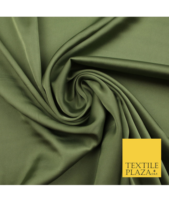 Sage Green Fine Silky Smooth Liquid Sateen Satin Dress Fabric Drape Lining Material 7898