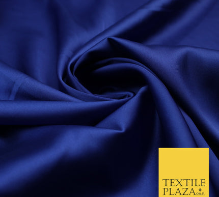 Royal Blue Fine Silky Smooth Liquid Sateen Satin Dress Fabric Drape Lining Material 7877