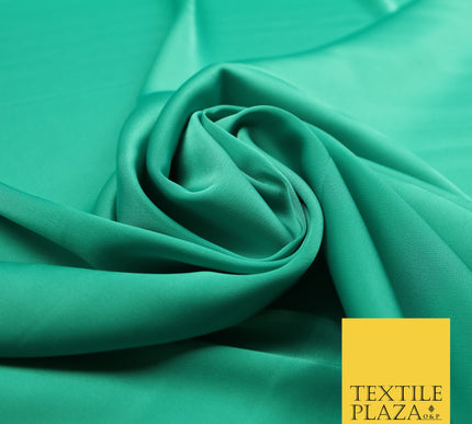 Sea Green Fine Silky Smooth Liquid Sateen Satin Dress Fabric Drape Lining Material 7889