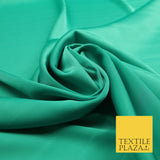 Sea Green Fine Silky Smooth Liquid Sateen Satin Dress Fabric Drape Lining Material 7889