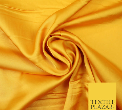 Solar Yellow Fine Silky Smooth Liquid Sateen Satin Dress Fabric Drape Lining Material 7876
