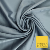 Steel Grey Fine Silky Smooth Liquid Sateen Satin Dress Fabric Drape Lining Material 7810