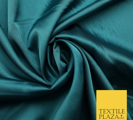 Teal Fine Silky Smooth Liquid Sateen Satin Dress Fabric Drape Lining Material 7891