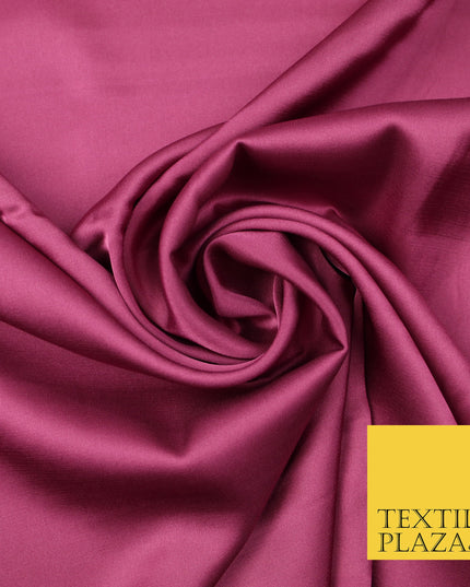 Vintage Pink Fine Silky Smooth Liquid Sateen Satin Dress Fabric Drape Lining Material 7872