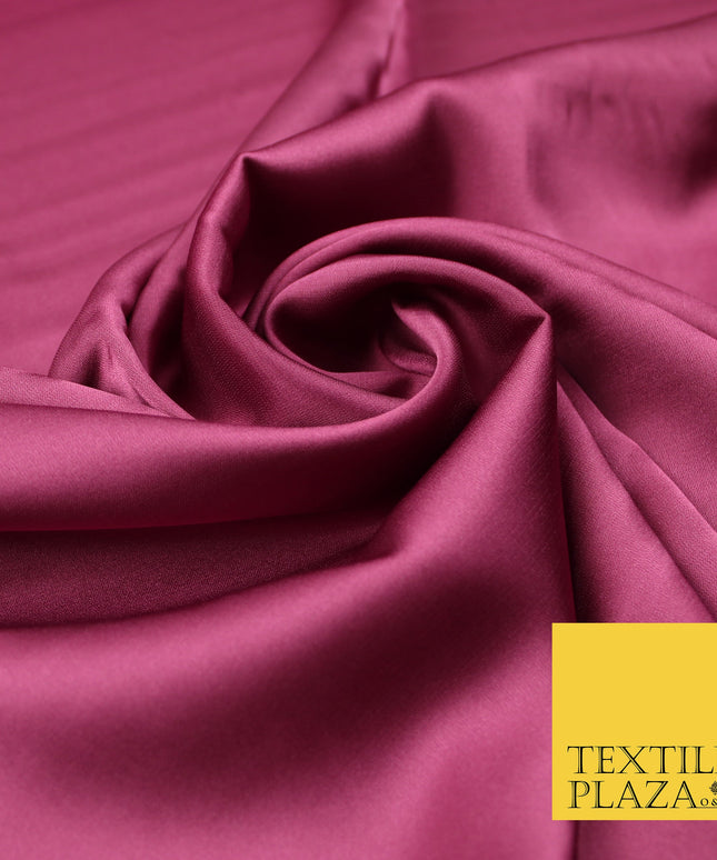 Vintage Pink Fine Silky Smooth Liquid Sateen Satin Dress Fabric Drape Lining Material 7872