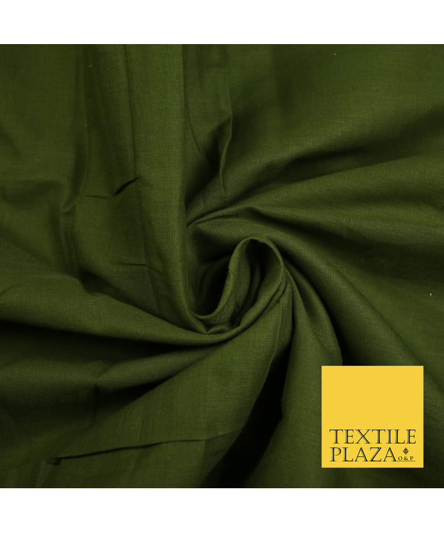 ARMY GREEN - Full Voile 100% COTTON RUBIA Fabric Turban Sikh Dastaar Pagh Patka 3M - 5M - 6M - 7M 8145