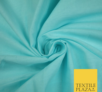 AQUA BLUE - Full Voile 100% COTTON RUBIA Fabric Turban Sikh Dastaar Pagh Patka 3M - 5M - 6M - 7M 8127