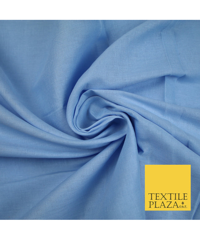 BABY BLUE - Full Voile 100% COTTON RUBIA Fabric Turban Sikh Dastaar Pagh Patka 3M - 5M - 6M - 7M 8124
