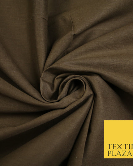 BROWN - Full Voile 100% COTTON RUBIA Fabric Turban Sikh Dastaar Pagh Patka 3M - 5M - 6M - 7M 8158