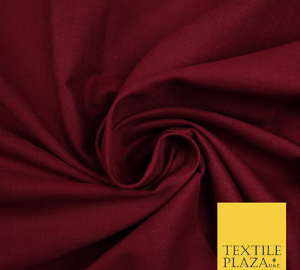 BURGUNDY - Full Voile 100% COTTON RUBIA Fabric Turban Sikh Dastaar Pagh Patka 3M - 5M - 6M - 7M 8091