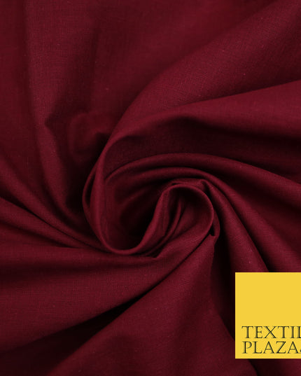 BURGUNDY - Full Voile 100% COTTON RUBIA Fabric Turban Sikh Dastaar Pagh Patka 3M - 5M - 6M - 7M 8091
