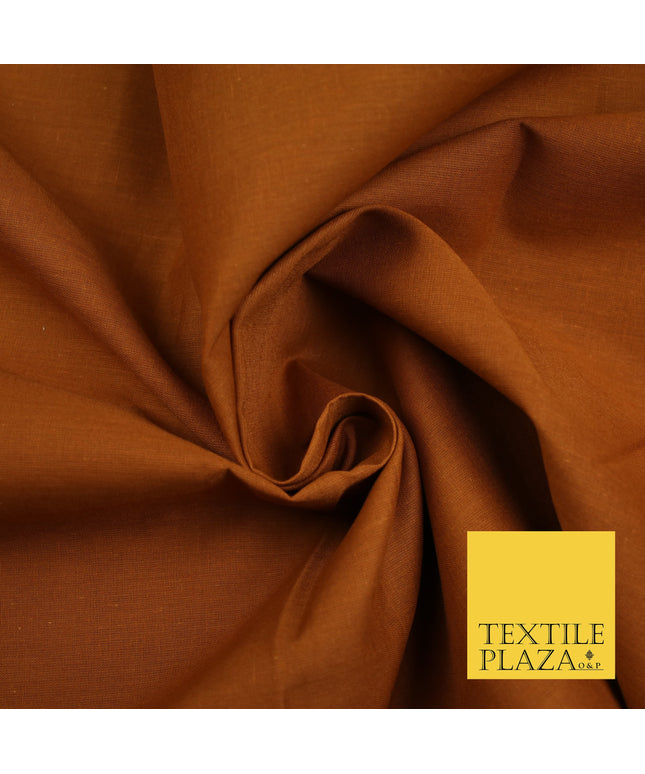 BURNT ORANGE - Full Voile 100% COTTON RUBIA Fabric Turban Sikh Dastaar Pagh Patka 3M - 5M - 6M - 7M 8067