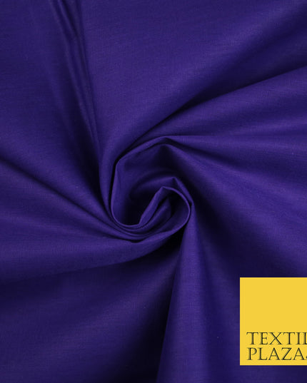 CADBURY PURPLE - Full Voile 100% COTTON RUBIA Fabric Turban Sikh Dastaar Pagh Patka 3M - 5M - 6M - 7M 8117