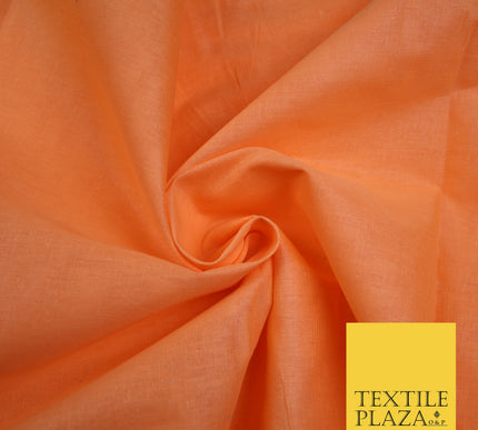 CARROT PEACH - Full Voile 100% COTTON RUBIA Fabric Turban Sikh Dastaar Pagh Patka 3M - 5M - 6M - 7M 8167
