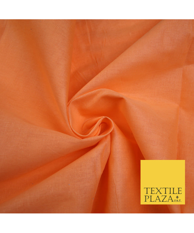 CARROT PEACH - Full Voile 100% COTTON RUBIA Fabric Turban Sikh Dastaar Pagh Patka 3M - 5M - 6M - 7M 8167