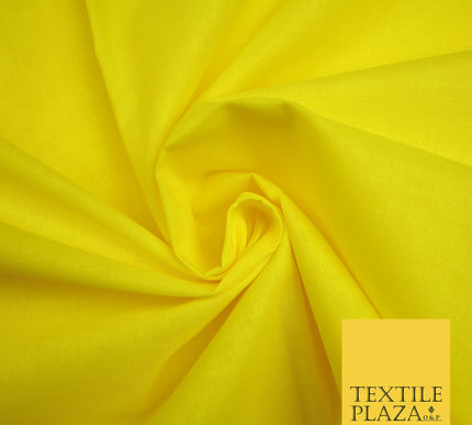CITRIC YELLOW - Full Voile 100% COTTON RUBIA Fabric Turban Sikh Dastaar Pagh Patka 3M - 5M - 6M - 7M 8074