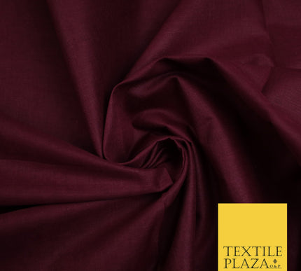 CLARET - Full Voile 100% COTTON RUBIA Fabric Turban Sikh Dastaar Pagh Patka 3M - 5M - 6M - 7M 8092