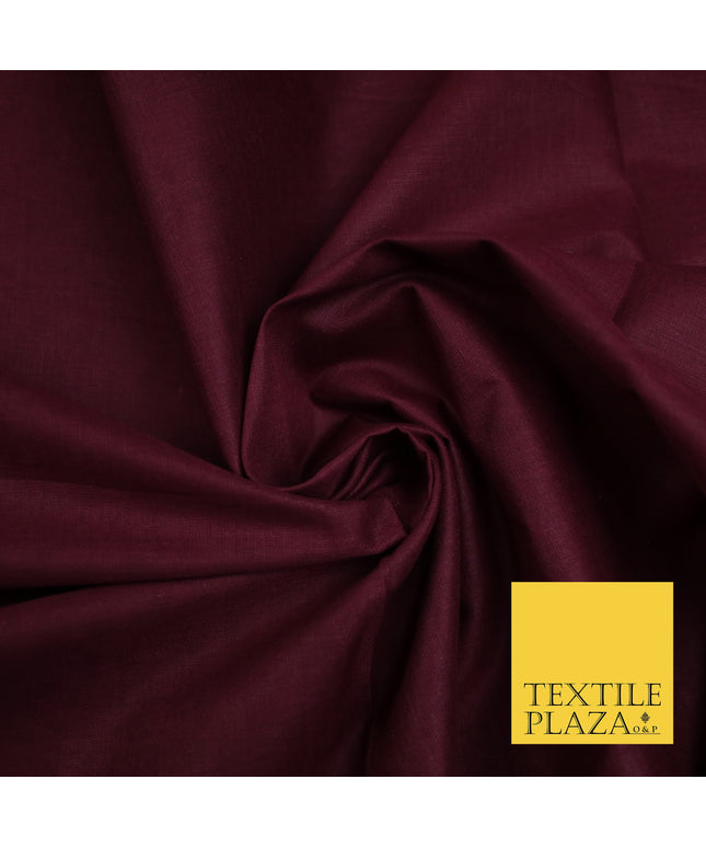 CLARET - Full Voile 100% COTTON RUBIA Fabric Turban Sikh Dastaar Pagh Patka 3M - 5M - 6M - 7M 8092