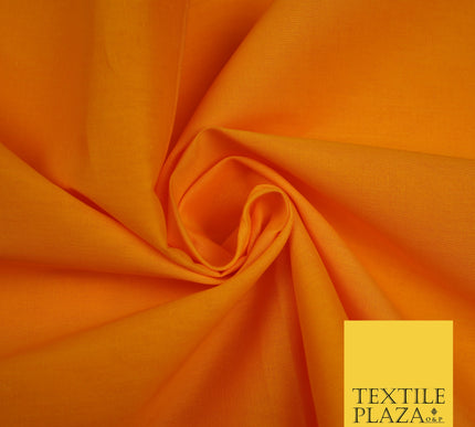 CLEMENTINE ORANGE - Full Voile 100% COTTON RUBIA Fabric Turban Sikh Dastaar Pagh Patka 3M - 5M - 6M - 7M 8076