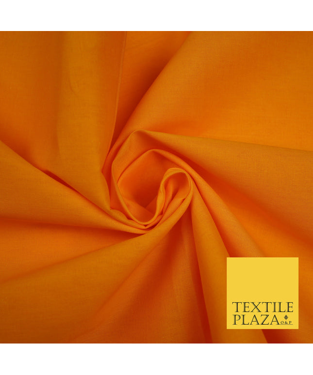CLEMENTINE ORANGE - Full Voile 100% COTTON RUBIA Fabric Turban Sikh Dastaar Pagh Patka 3M - 5M - 6M - 7M 8076