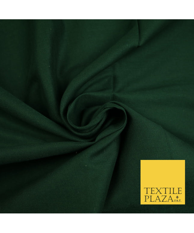 DARK FOREST GREEN - Full Voile 100% COTTON RUBIA Fabric Turban Sikh Dastaar Pagh Patka 3M - 5M - 6M - 7M 8154