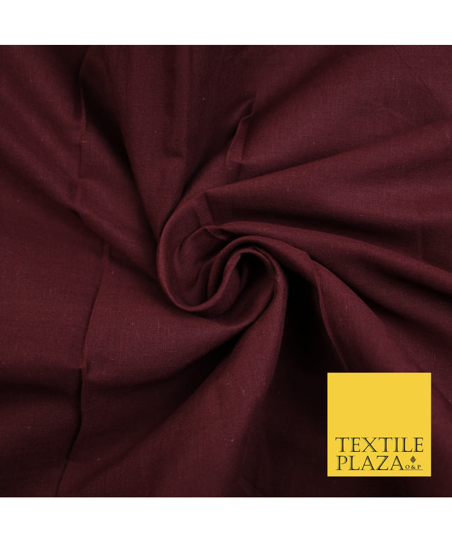 DEEP BURGUNDY - Full Voile 100% COTTON RUBIA Fabric Turban Sikh Dastaar Pagh Patka 3M - 5M - 6M - 7M 8163