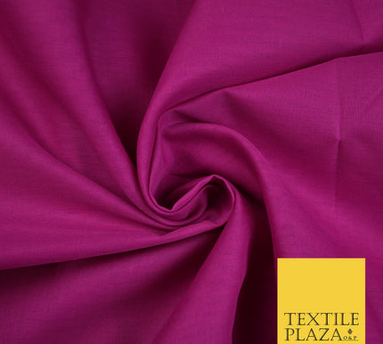 DEEP FUCHSIA PINK - Full Voile 100% COTTON RUBIA Fabric Turban Sikh Dastaar Pagh Patka 3M - 5M - 6M - 7M 8109